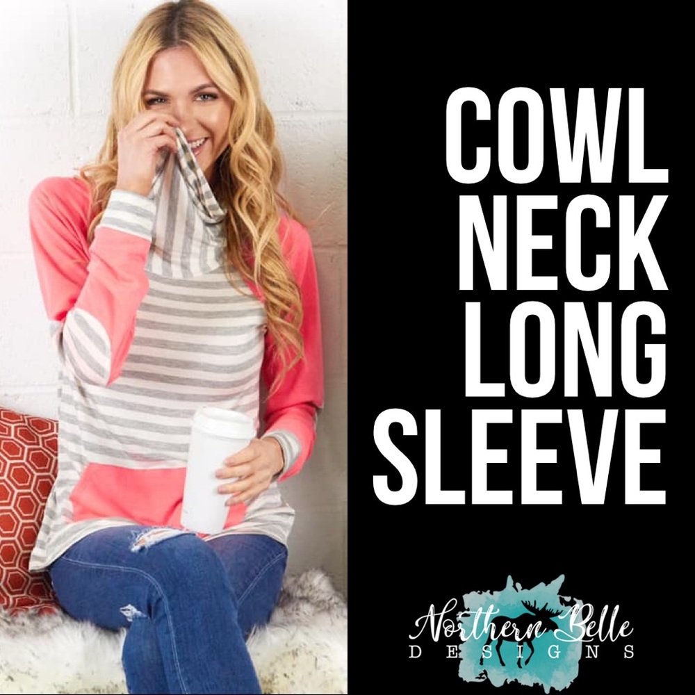 Cowl Neck Long Sleeve